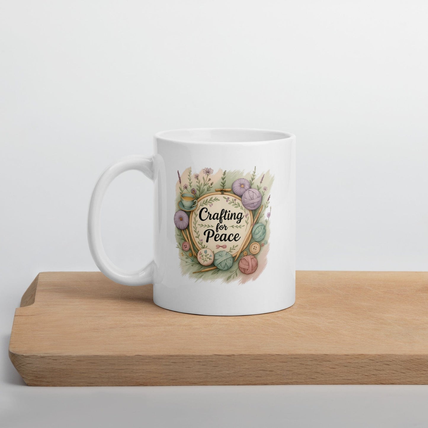 Crafting for Peace Mug 11 oz