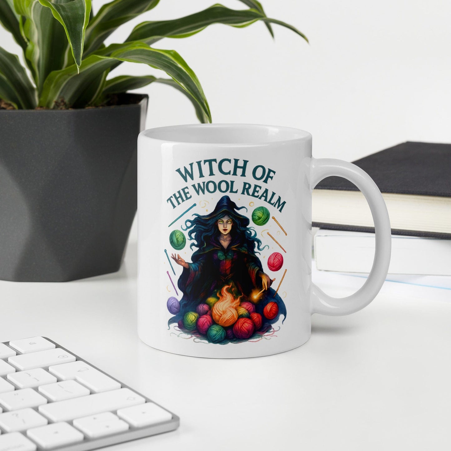 Fire Witch of the Wool Realm Mug 11 oz