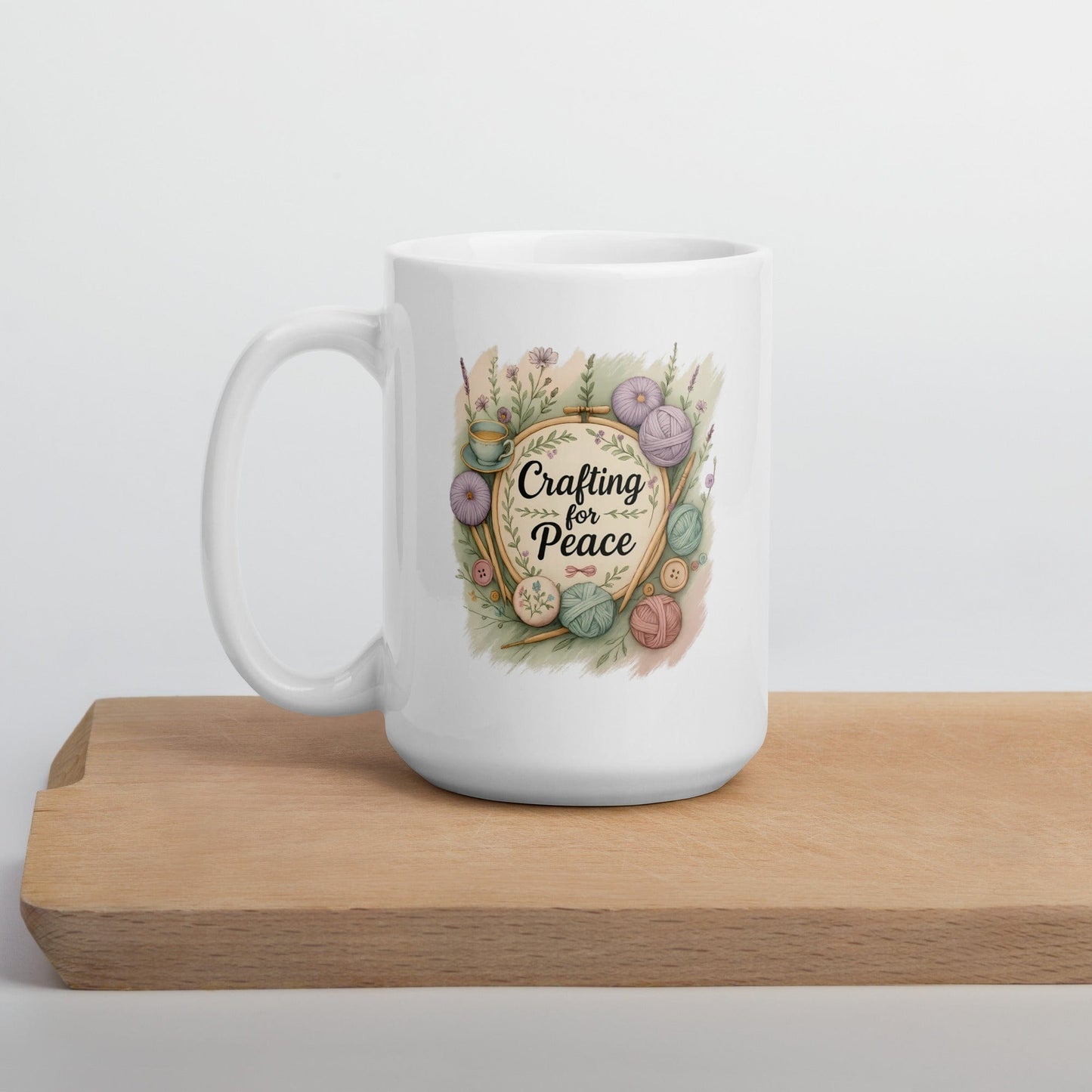 Crafting for Peace Mug 15 oz