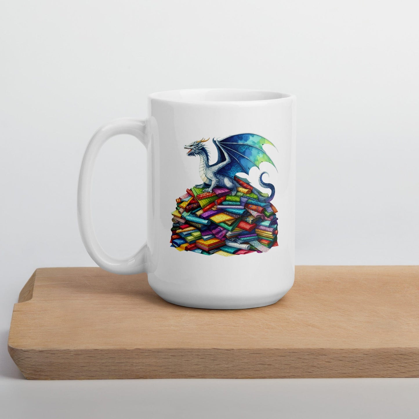 Fabric Dragon Hoarder Mug 15 oz