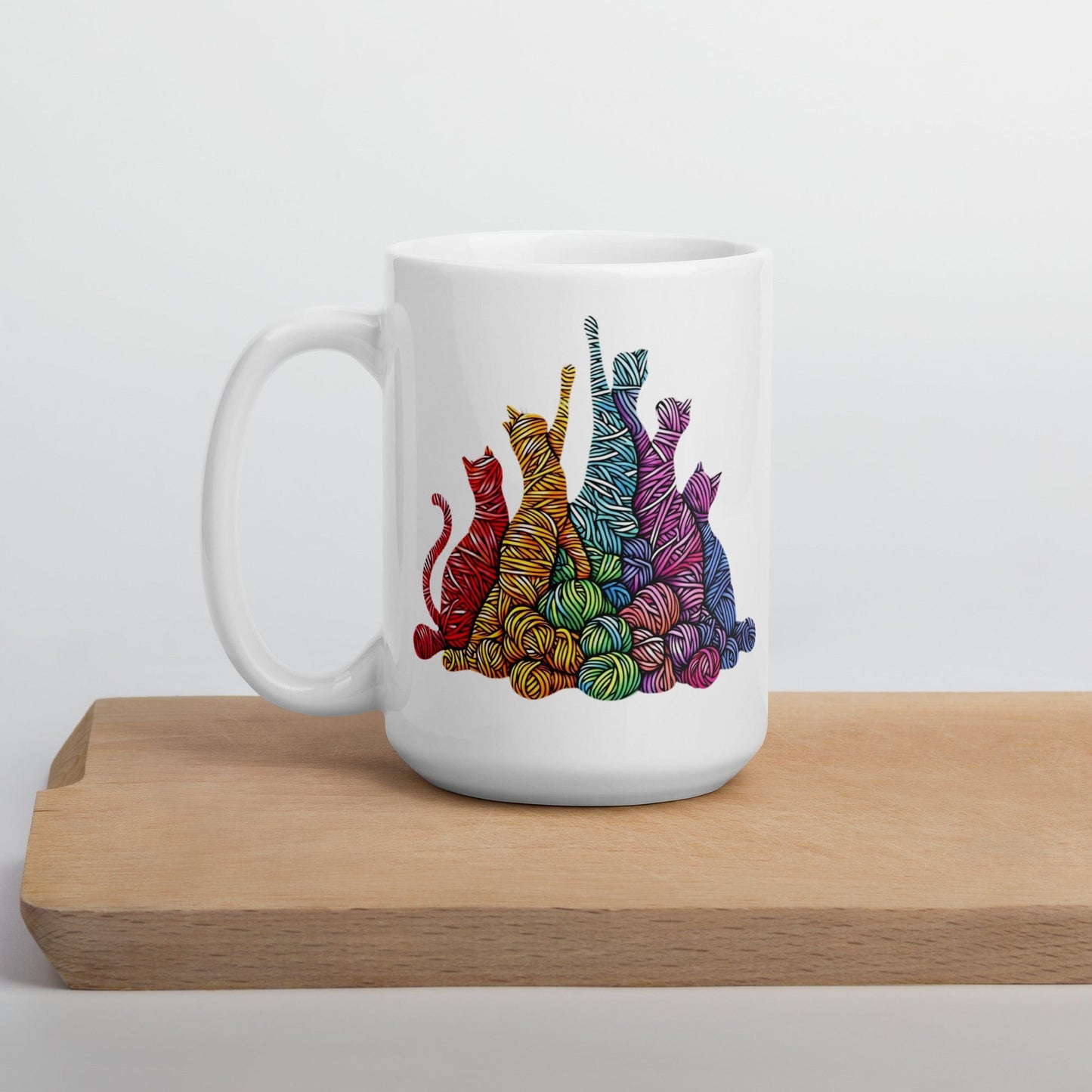 Fiber Felines Mug 15 oz