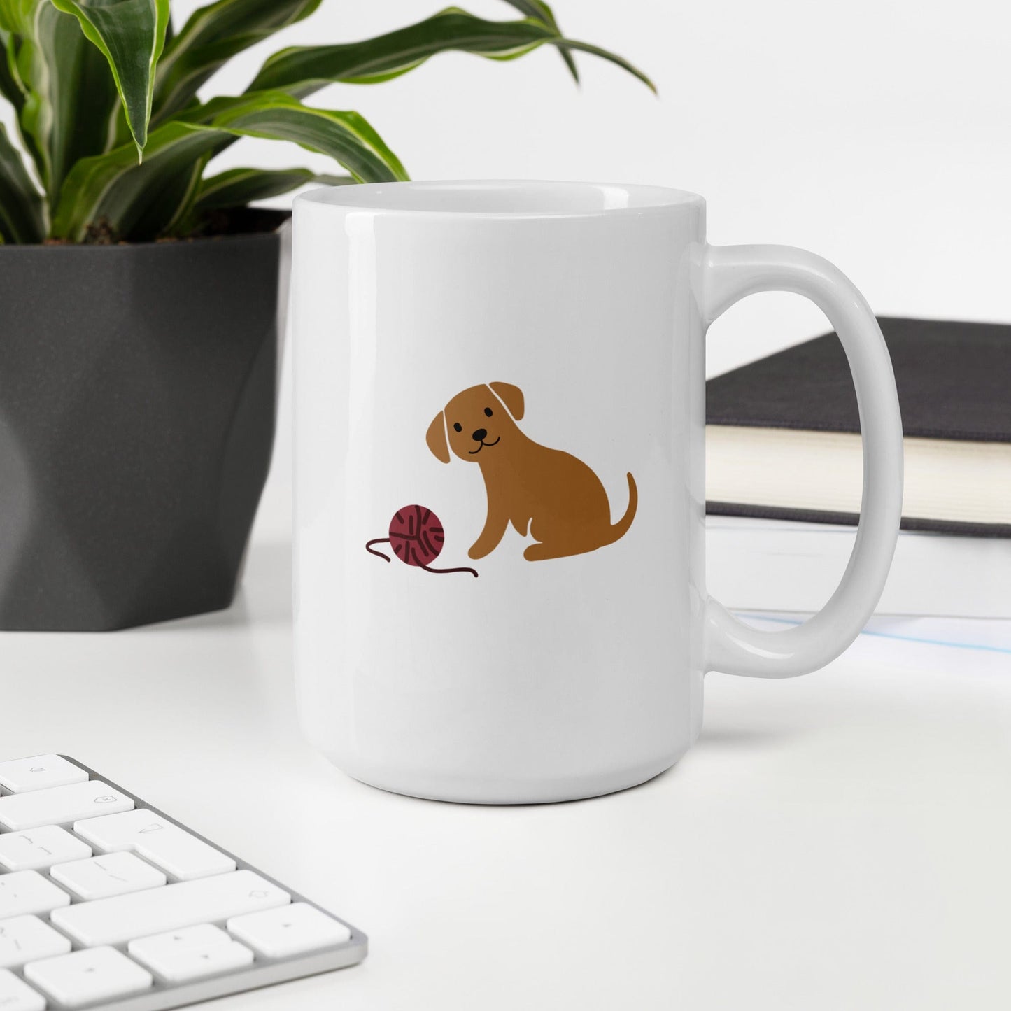 Puppy & Yarn Mug 15 oz