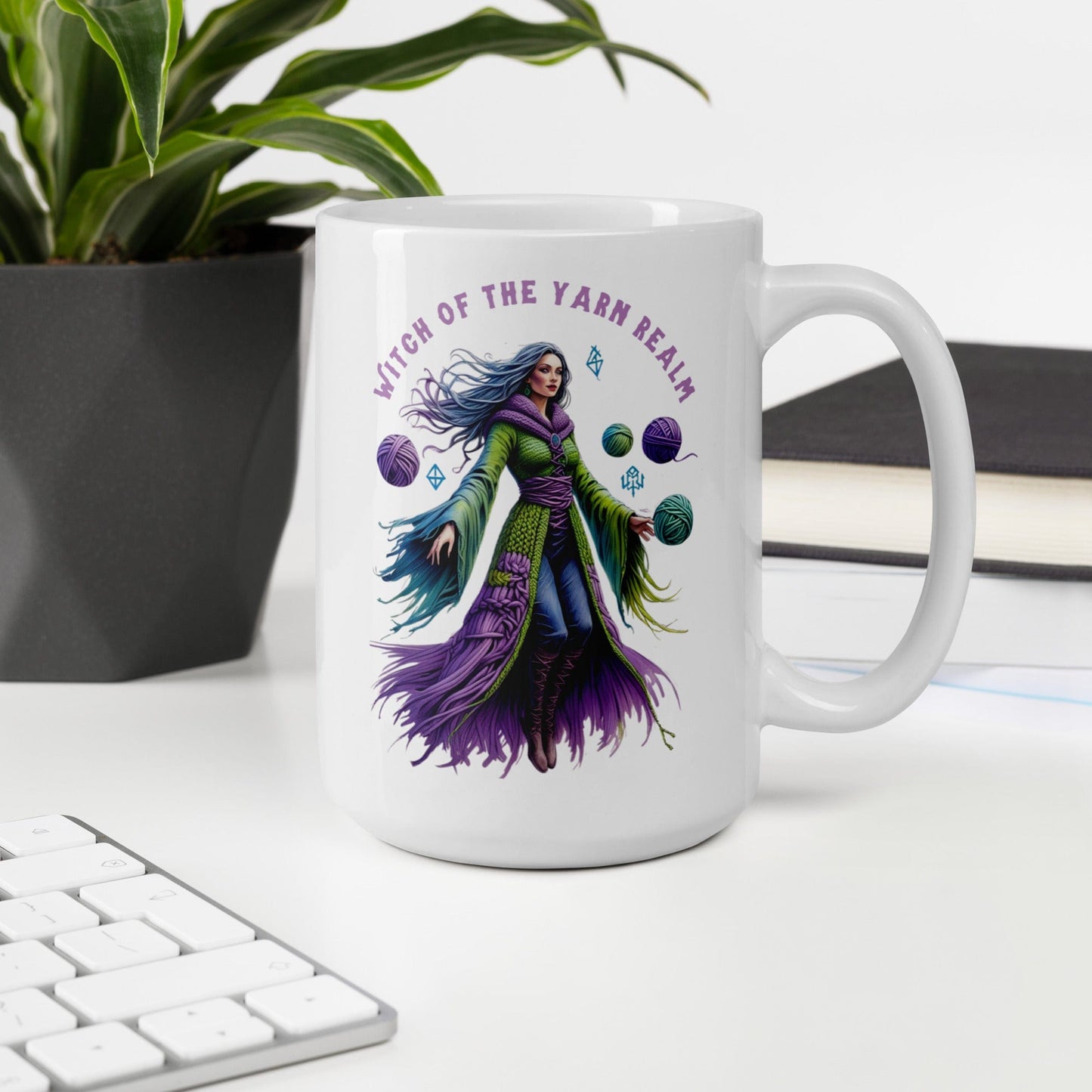 Witch of the Yarn Realm Mug 15 oz