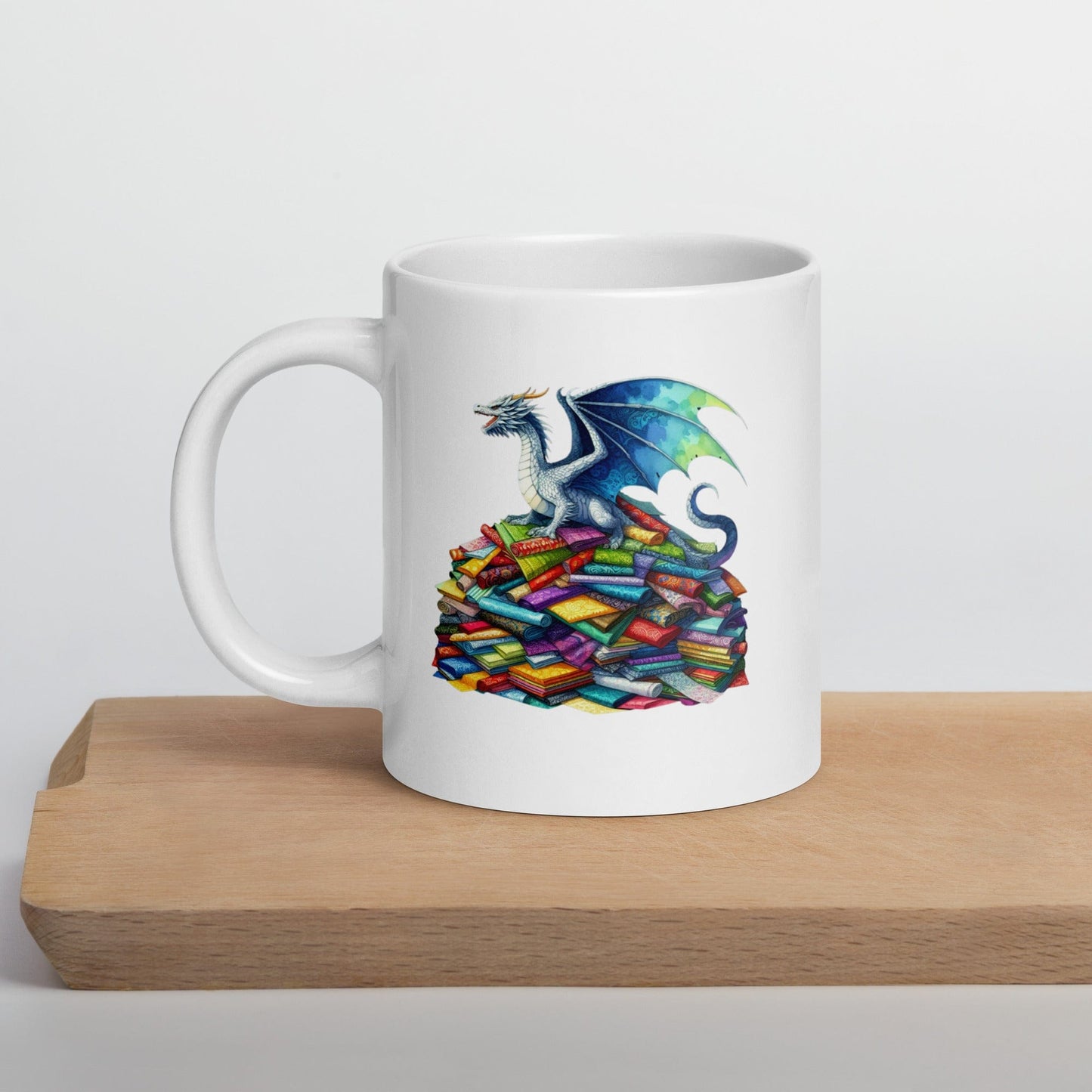 Fabric Dragon Hoarder Mug 20 oz