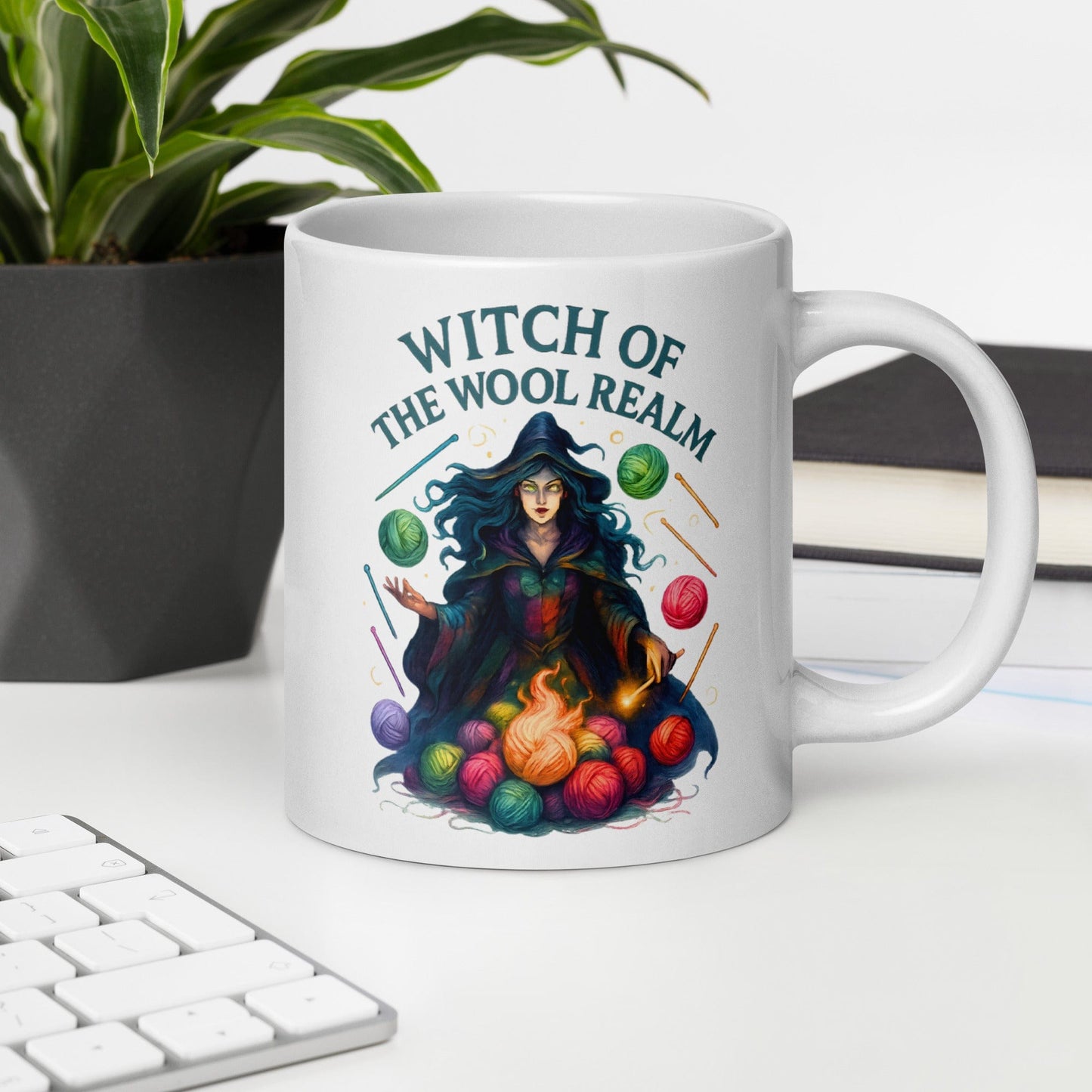 Fire Witch of the Wool Realm Mug 20 oz