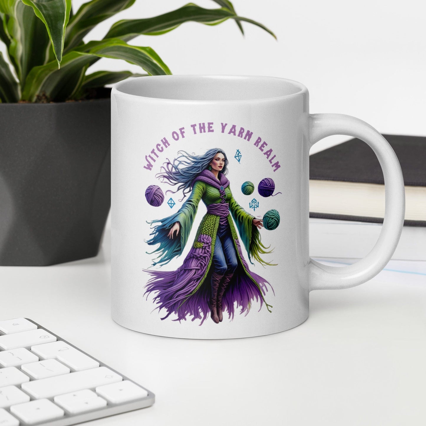 Witch of the Yarn Realm Mug 20 oz