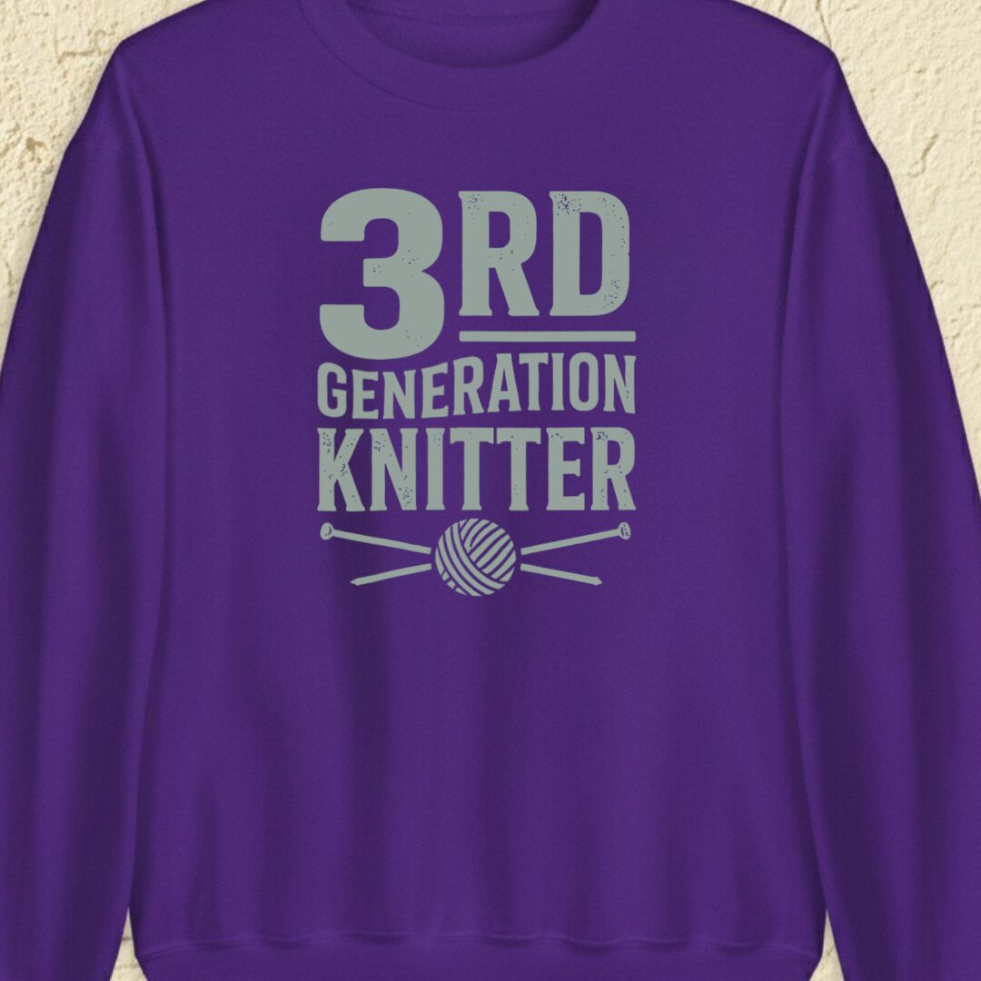 3rd Gen Knitter Purple Sweatshirt.jpg