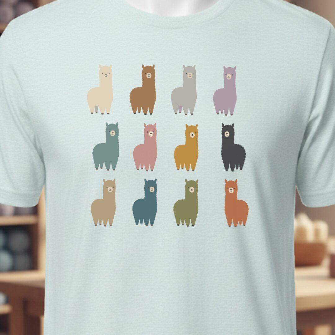 Alpacas T-Shirt Ice Blue t-shirt