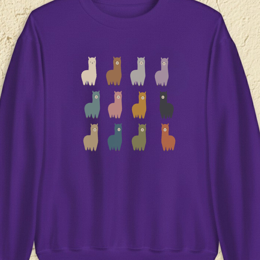 Alpacas Purple Sweatshirt.jpg