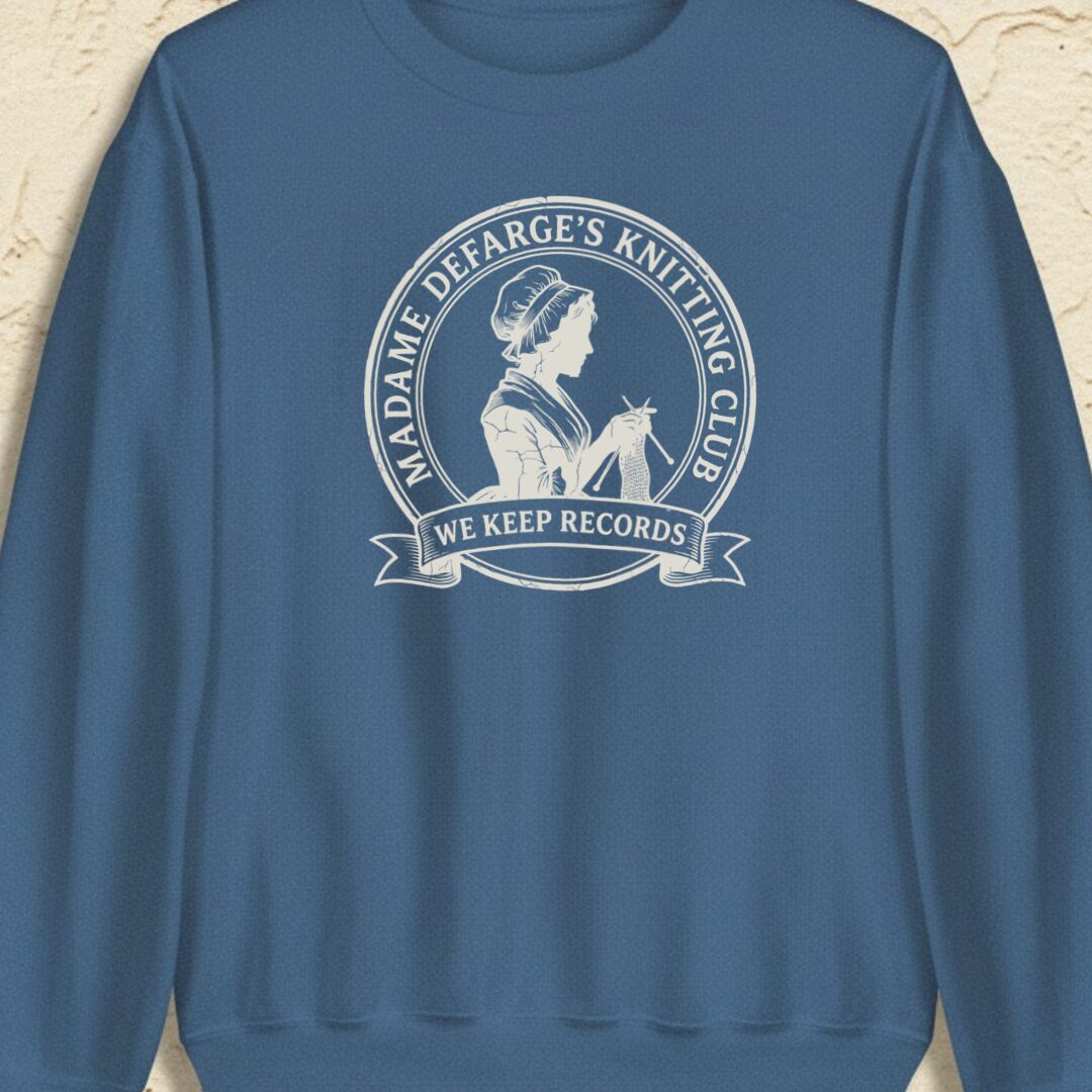 Defarge Records Indigo Blue Sweatshirt.jpg
