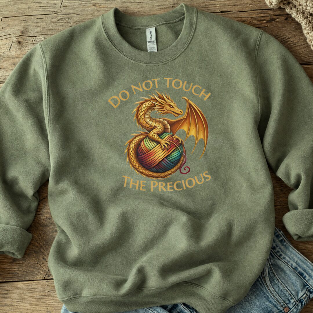 Do Not Touch Sweatshirt Military Green t-shirt