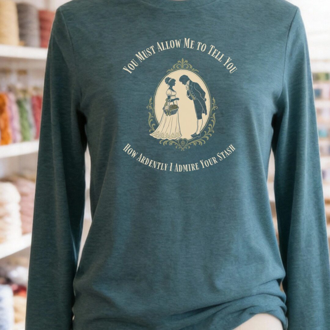 I Admire Your Stash Teal Blue Long Sleeve Tee.jpg