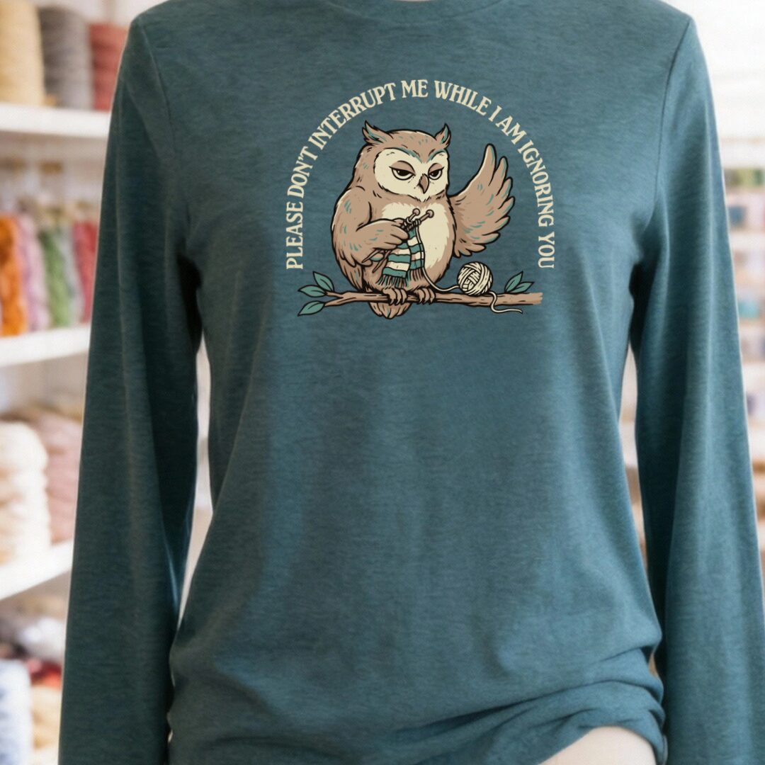 Ignoring You Teal Blue Long Sleeve Tee.jpg