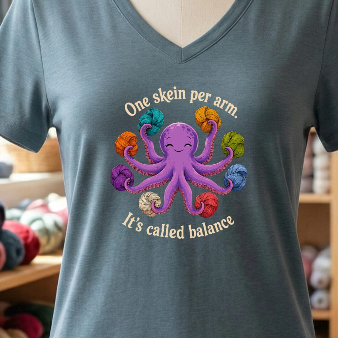 It's Called Balance V-Neck T-Shirt Slate t-shirt