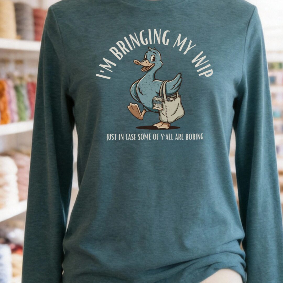 Just In Case Teal Blue Long Sleeve Tee.jpg