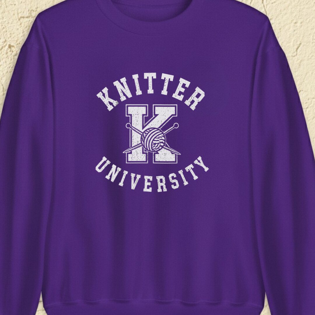 Knitter University Purple Sweatshirt.jpg