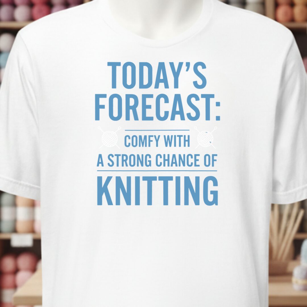 Knitting Forecast T-Shirt White t-shirt
