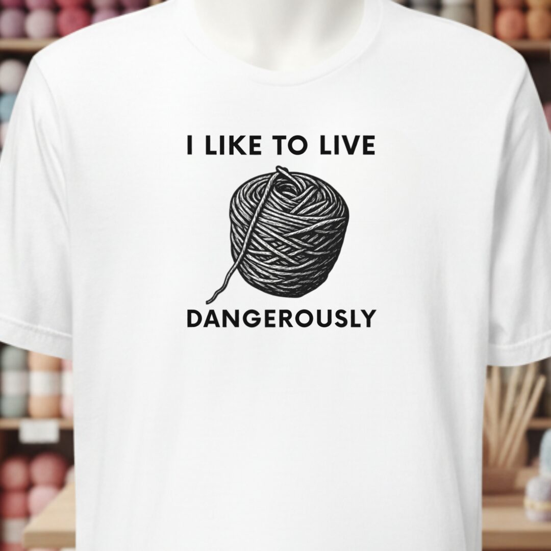 Live Dangerously T-Shirt White t-shirt