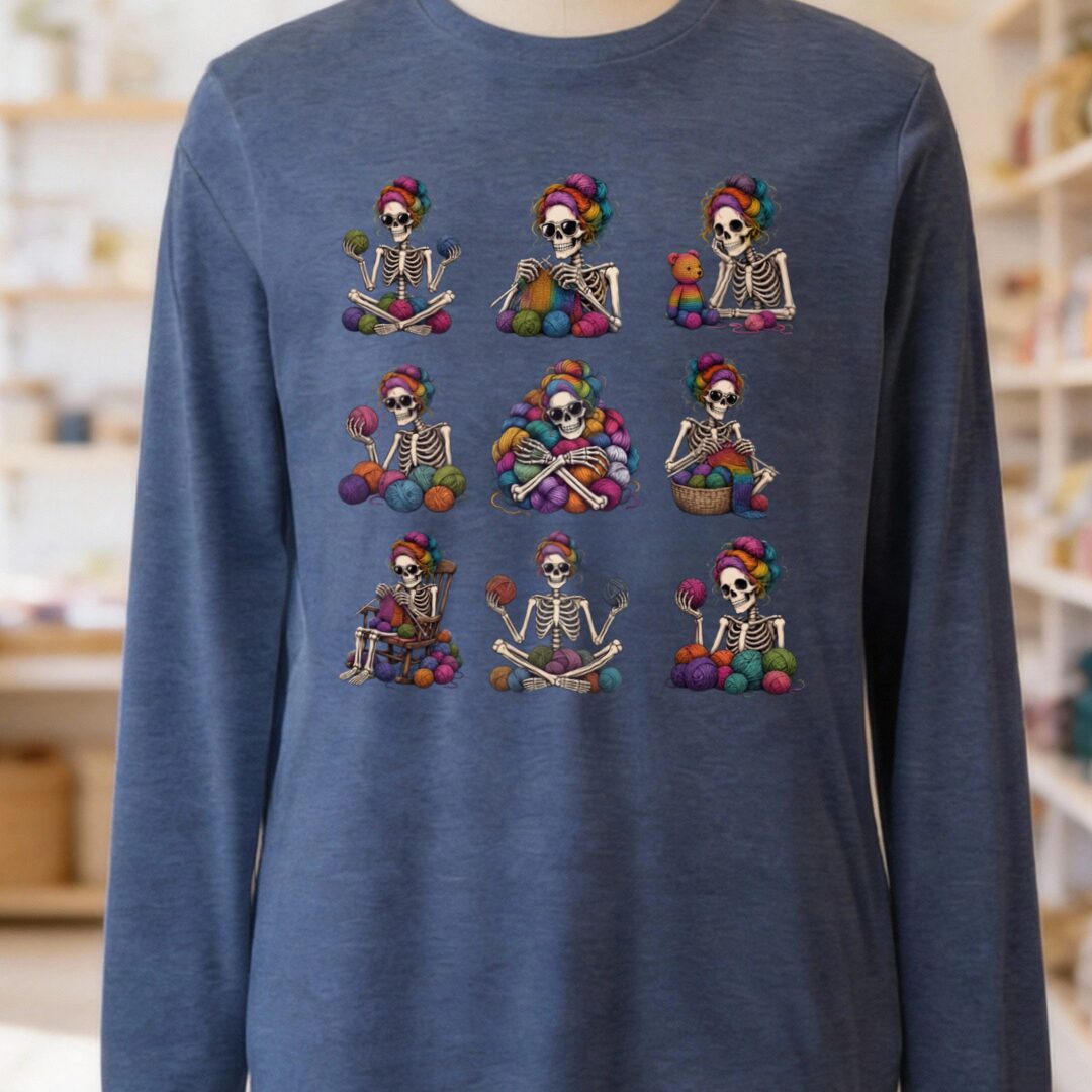 My Afterlife Long Sleeve Tee Navy t-shirt