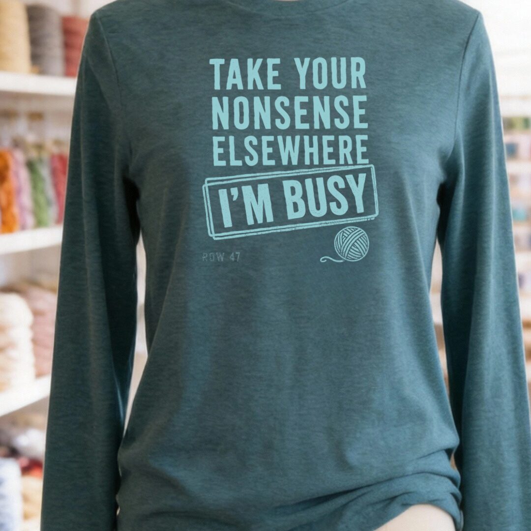 Nonsense Teal Blue Long Sleeve Tee.jpg