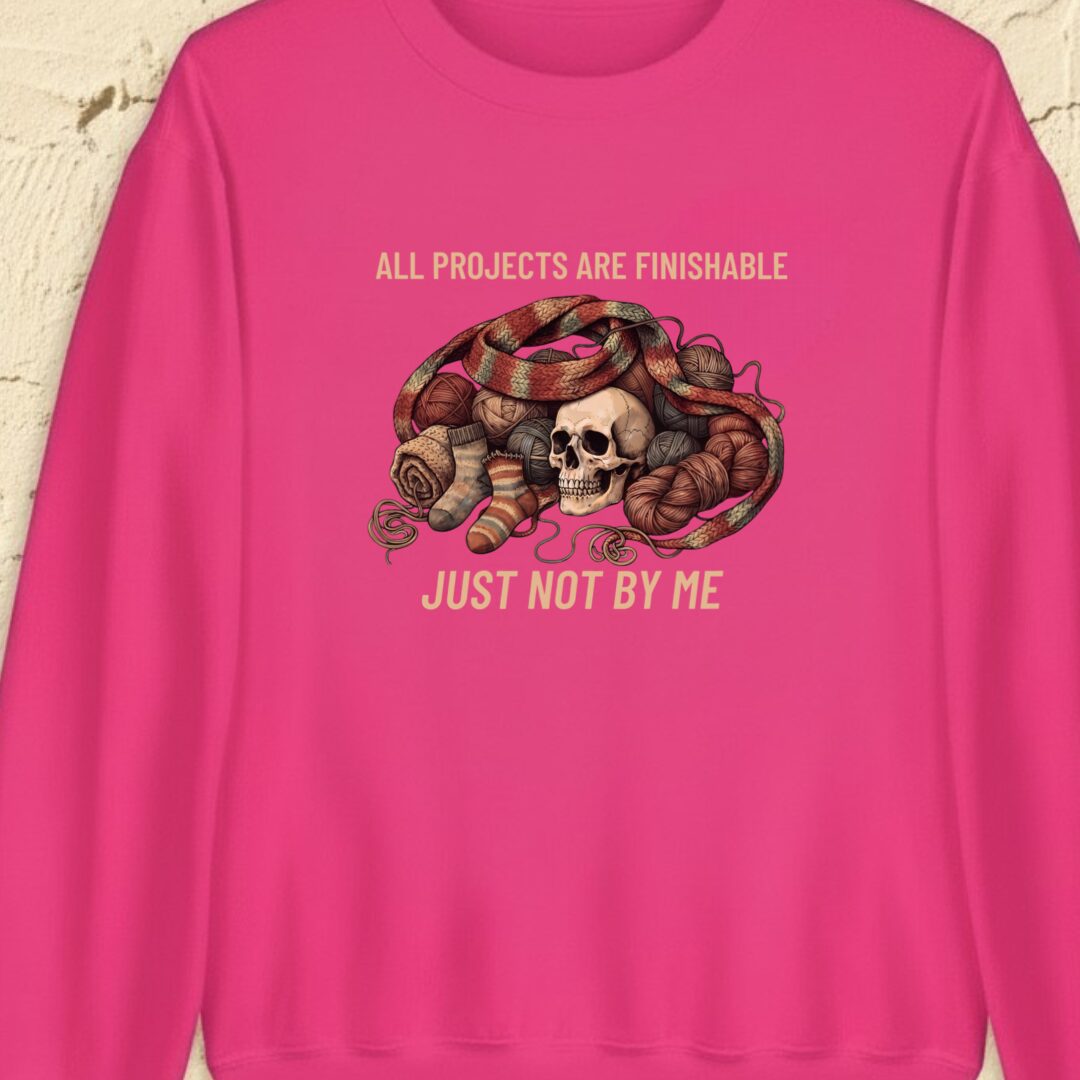 Not By Me Bright Pink Sweatshirt.jpg