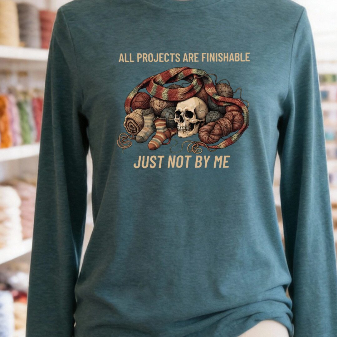 Not By Me Teal Blue Long Sleeve Tee.jpg
