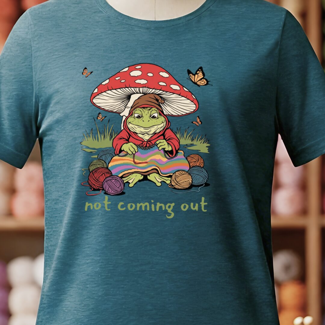 Not Coming Out T-Shirt Teal Blue t-shirt