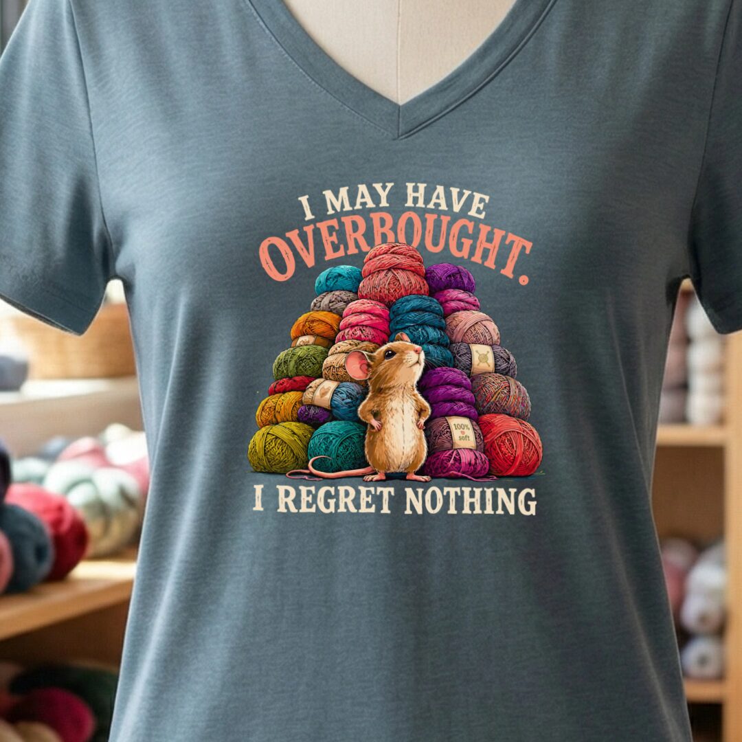 Overbought V-Neck T-Shirt Slate t-shirt