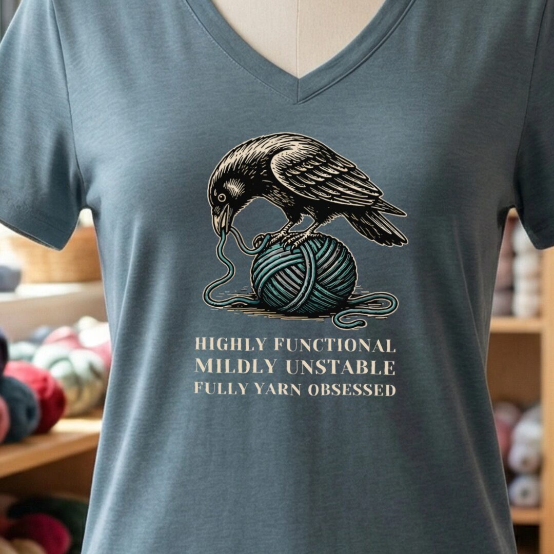 Raven V-Neck T-Shirt Slate t-shirt