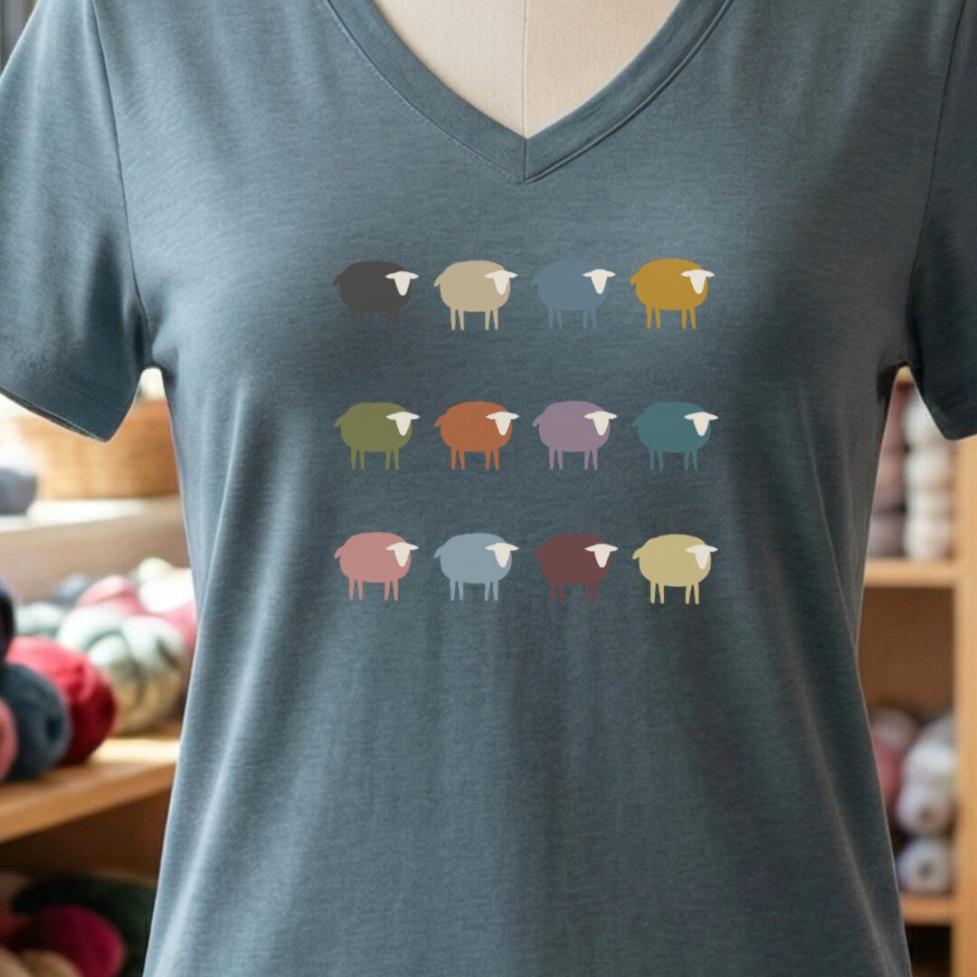 Sheep V-Neck T-Shirt Slate t-shirt