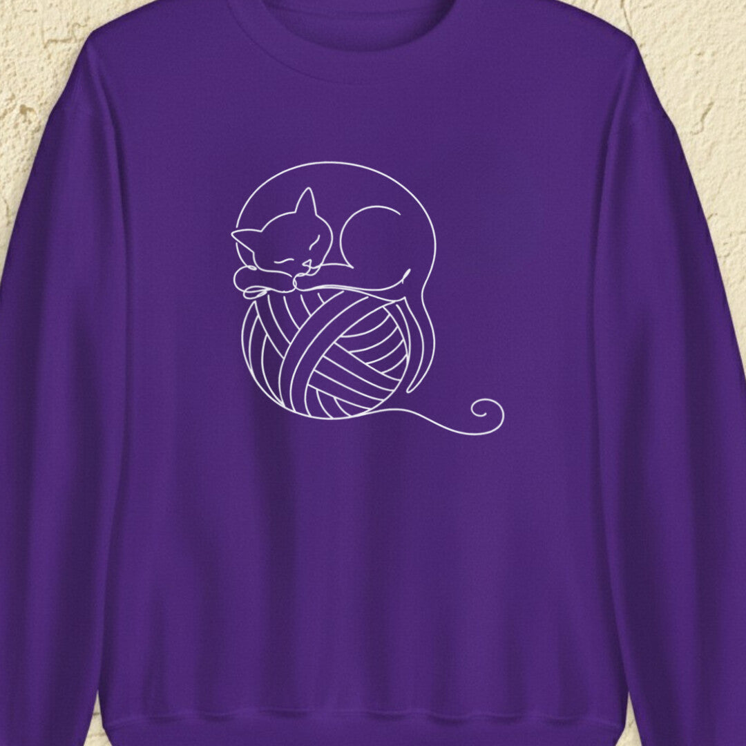 Sleepy Cat Purple Sweatshirt.jpg