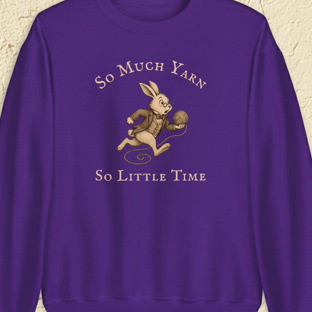 So Much Yarn Purple Sweatshirt.jpg