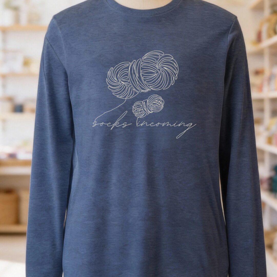 Socks Incoming Long Sleeve Tee Navy t-shirt