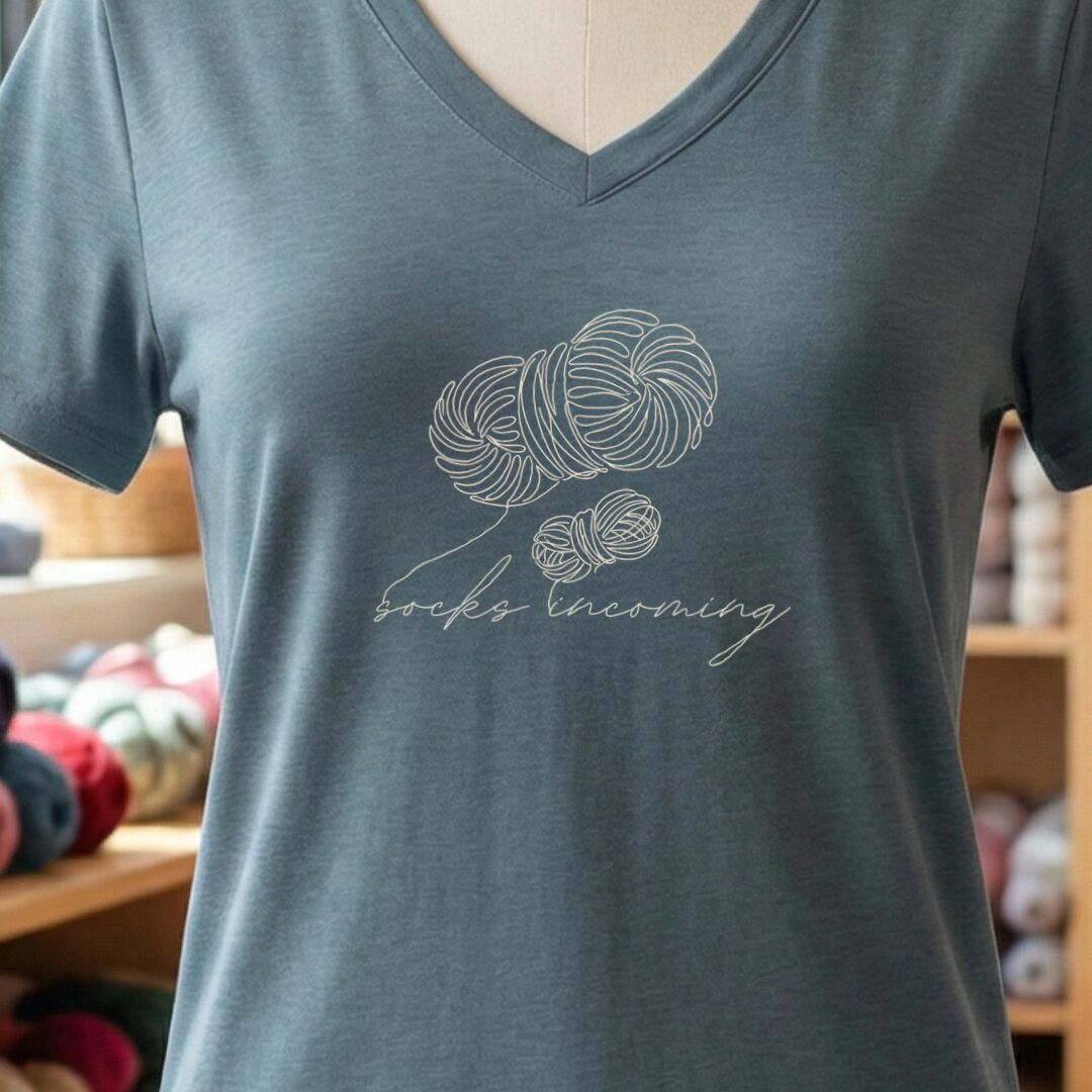 Socks Incoming V-Neck T-Shirt Slate t-shirt