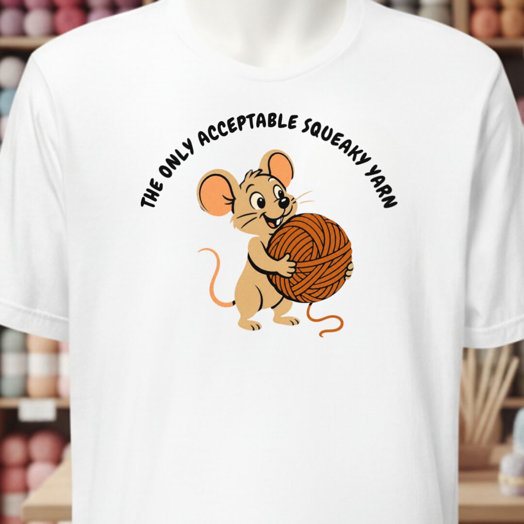 Squeaky Yarn White T-Shirt.jpg
