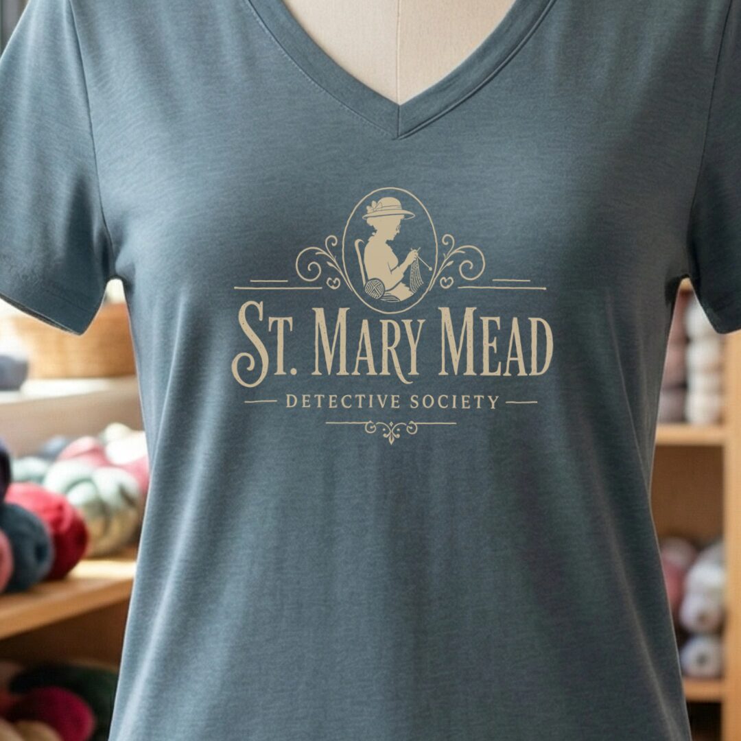 St Mary Mead V-Neck T-Shirt Slate t-shirt