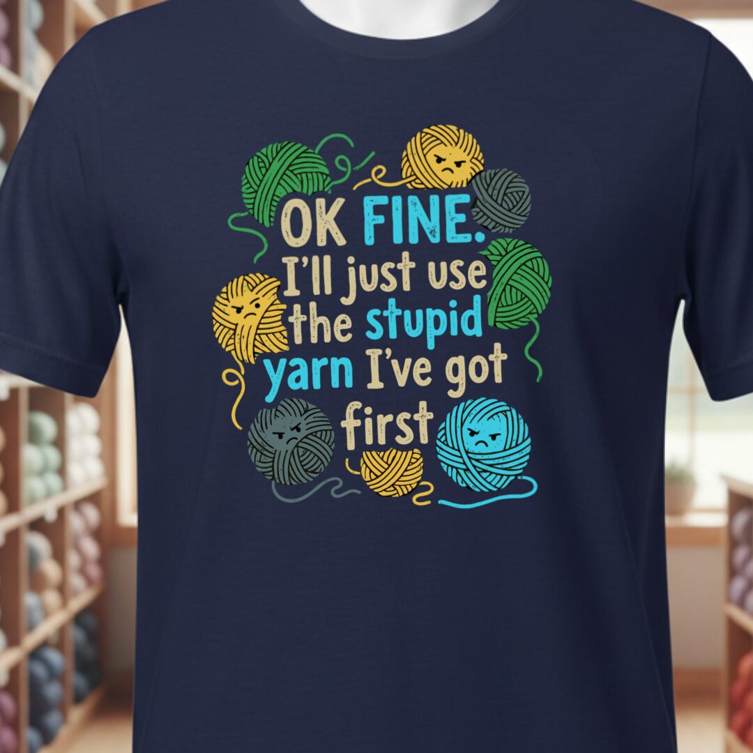 Stupid Yarn T-Shirt Navy t-shirt