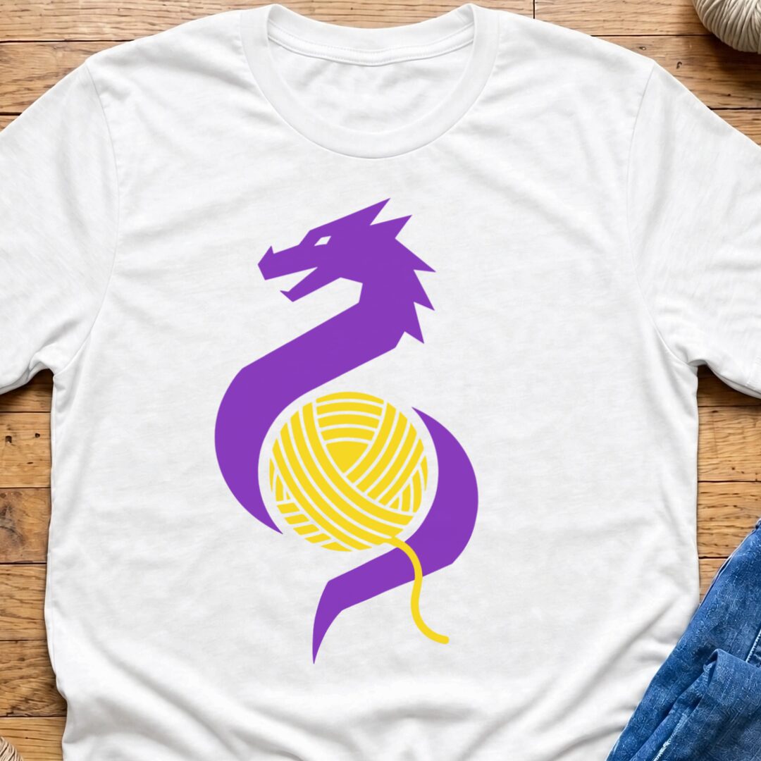 Styalised Dragon T-Shirt White t-shirt