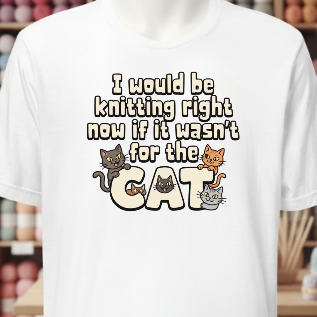 The Cat Stopped Me T-Shirt White t-shirt