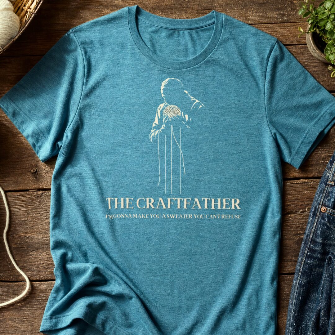 The Craftfather Teal Blue T-Shirt.jpg