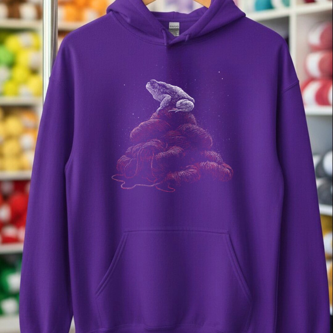 Toad On Yarn Purple Hoodie.jpg