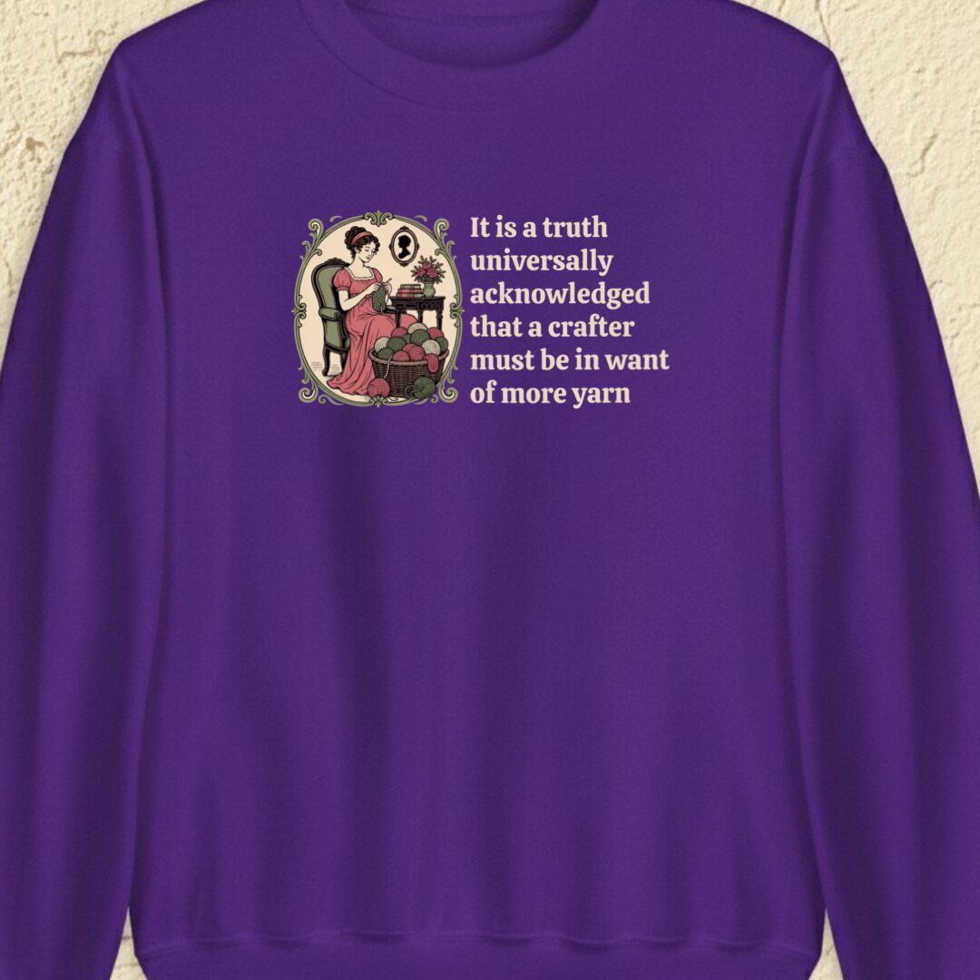 Universally Acknowledged Purple Sweatshirt.jpg