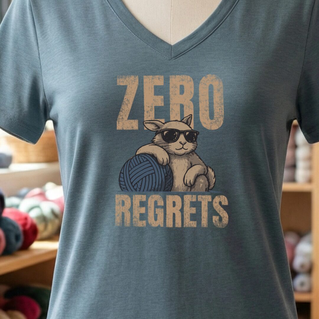 Zero Regrets Slate V Neck.jpg