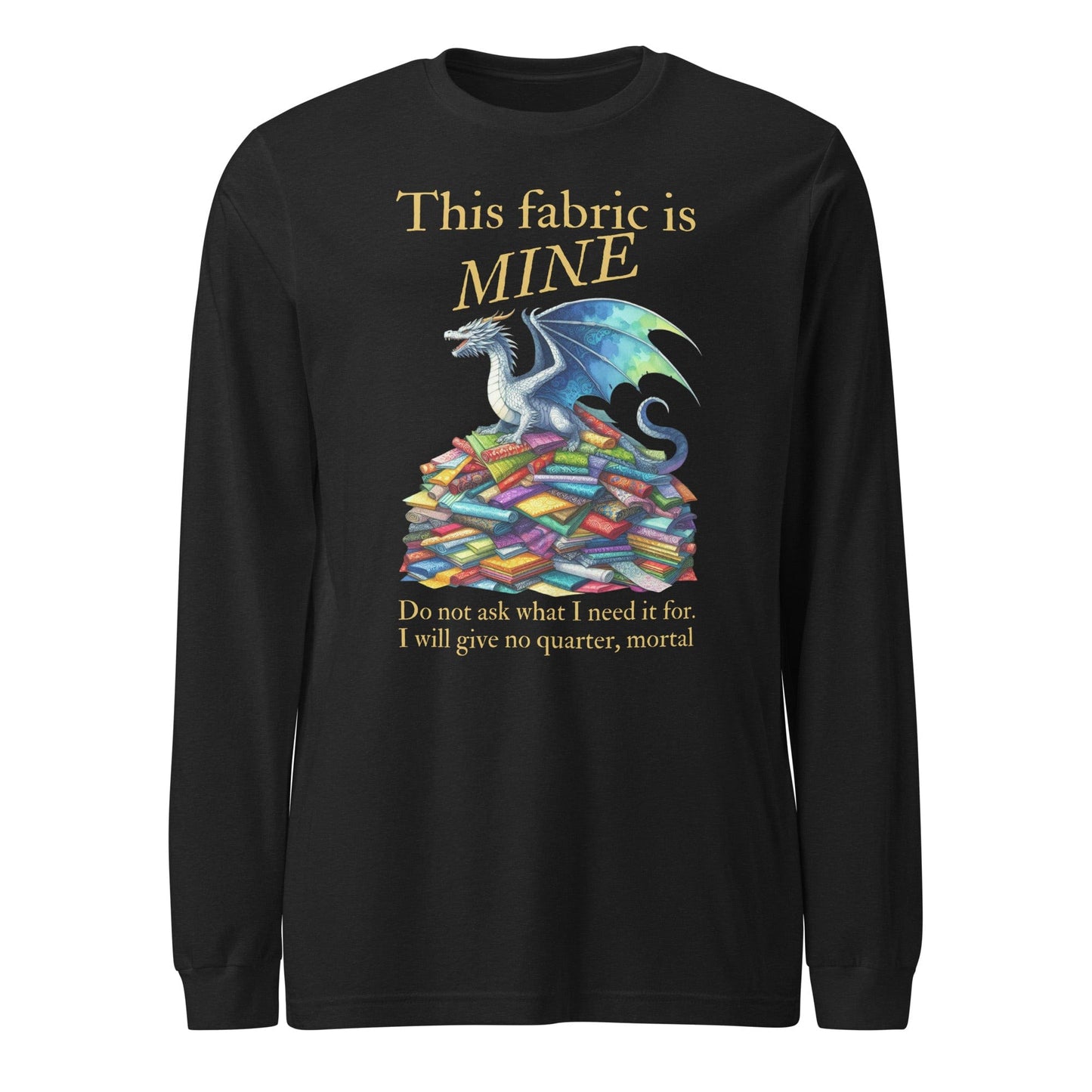 Fabric Dragon Hoarder Long Sleeve Tee Black Heather / XS