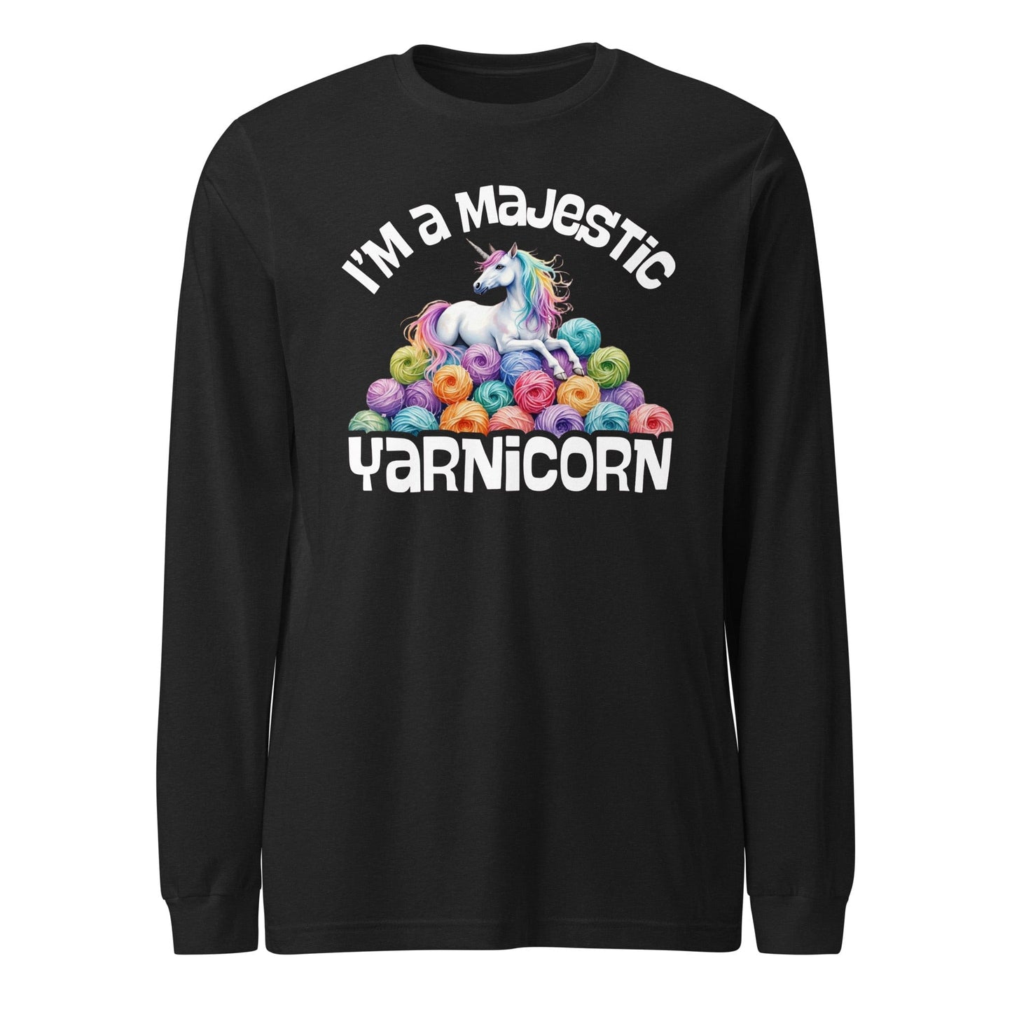 Yarnicorn Long Sleeve Tee Black Heather / XS