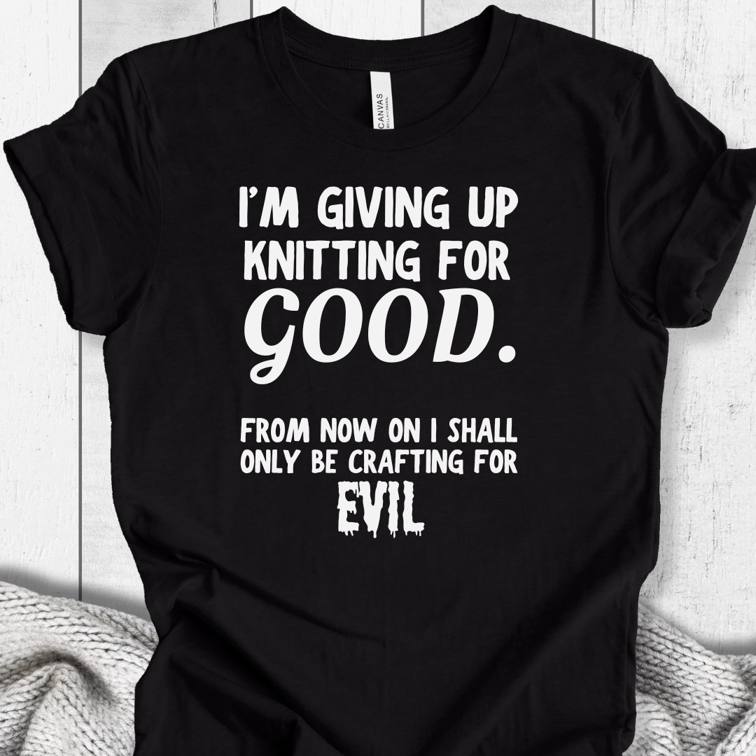 Knitting for Good T-Shirt Black / XS