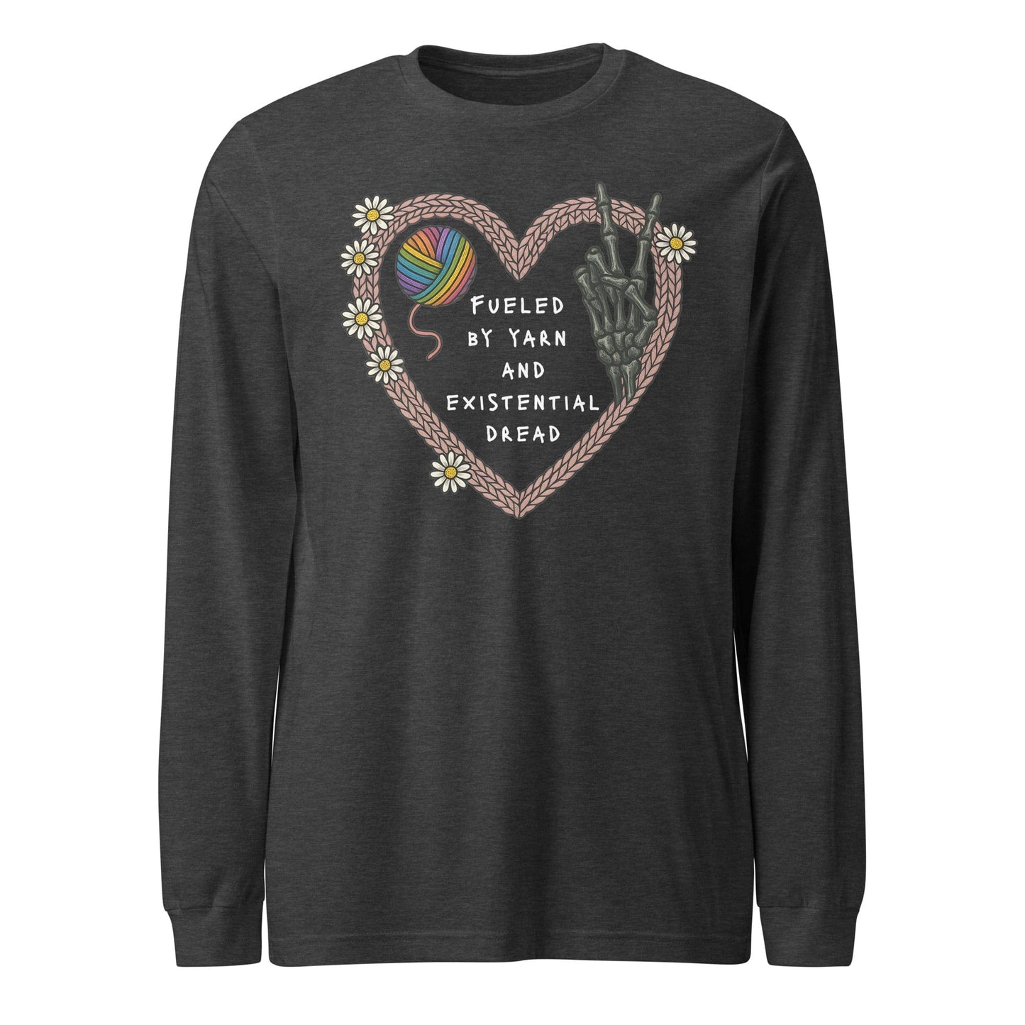 Existential Yarn Long Sleeve Tee Dark Grey Heather / XS