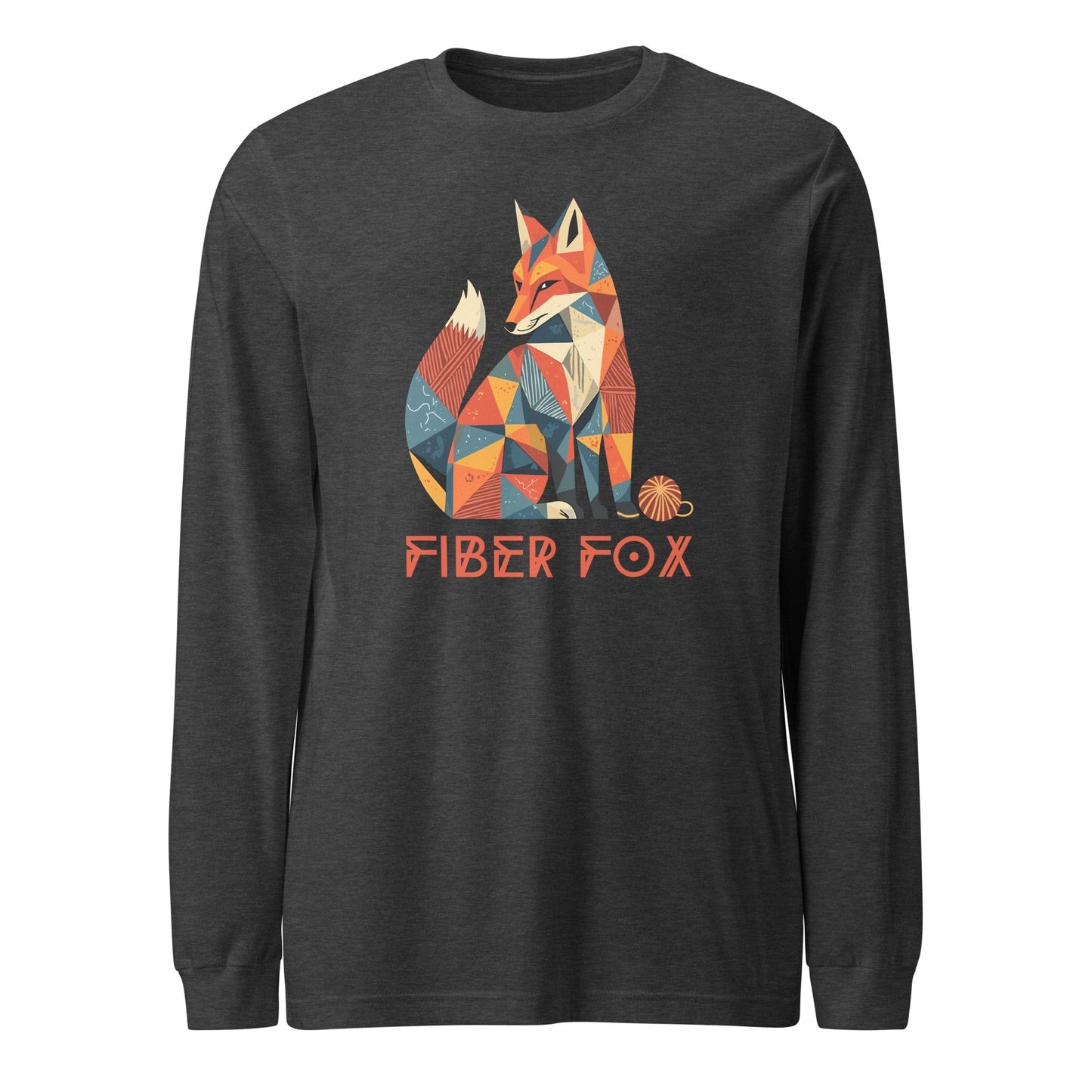 Fiber Fox Long Sleeve Tee Dark Grey Heather / XS