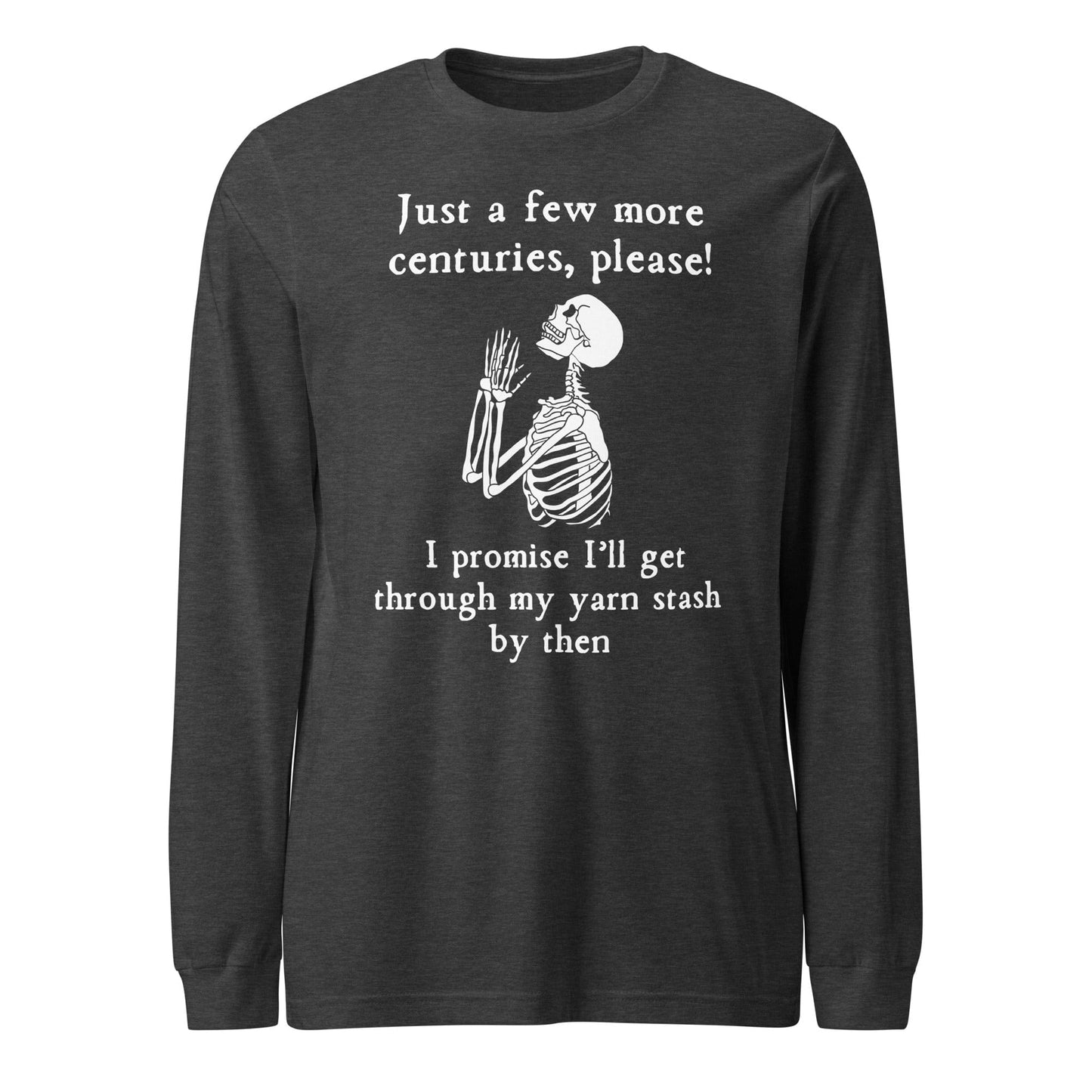 Just a Bit Longer Long Sleeve Tee Dark Grey Heather / XS