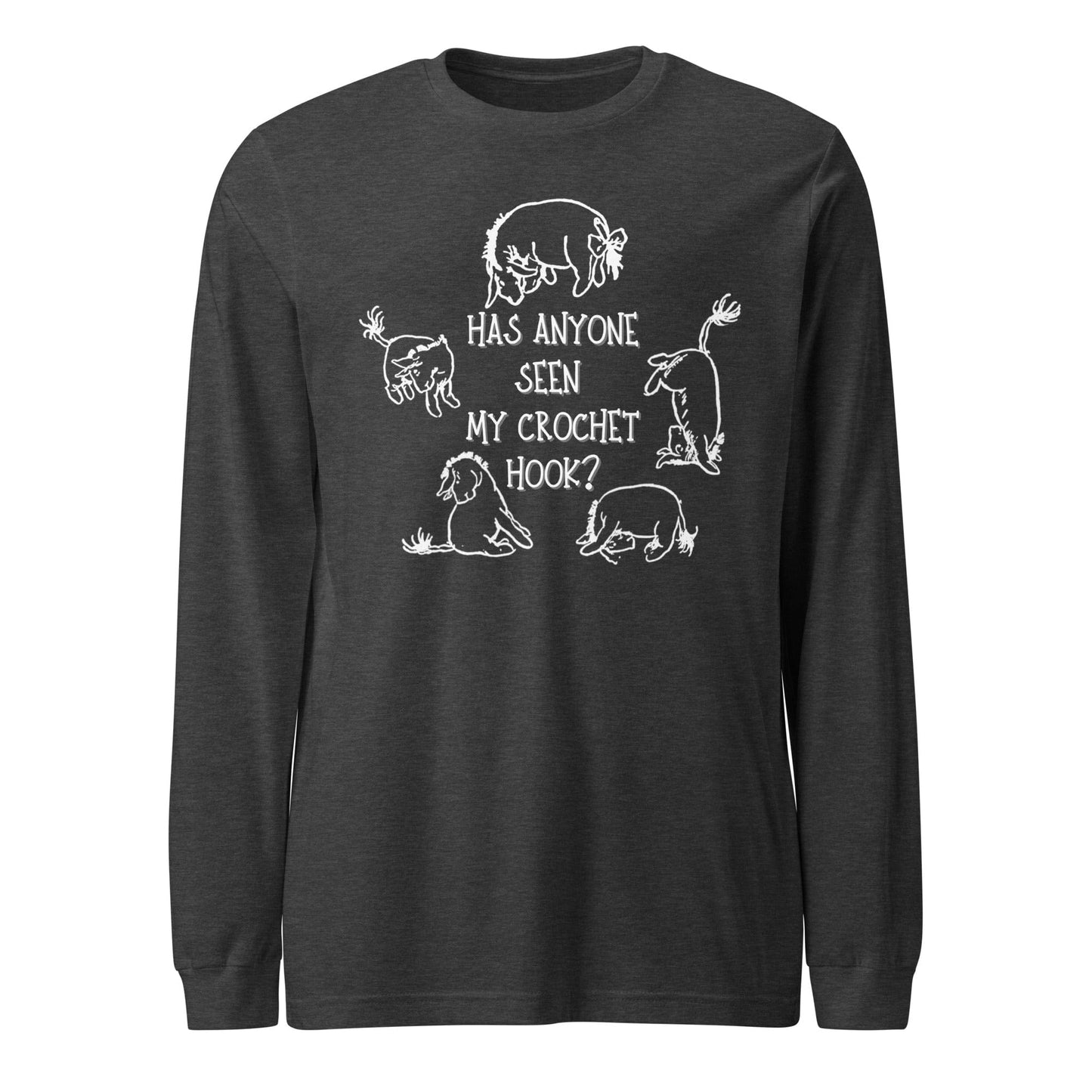 Lost Crochet Hook Long Sleeve Tee Dark Grey Heather / XS